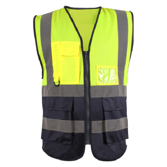 SML PREMIUM YELLOW&NAVY HI-VIS VEST – zyberltd